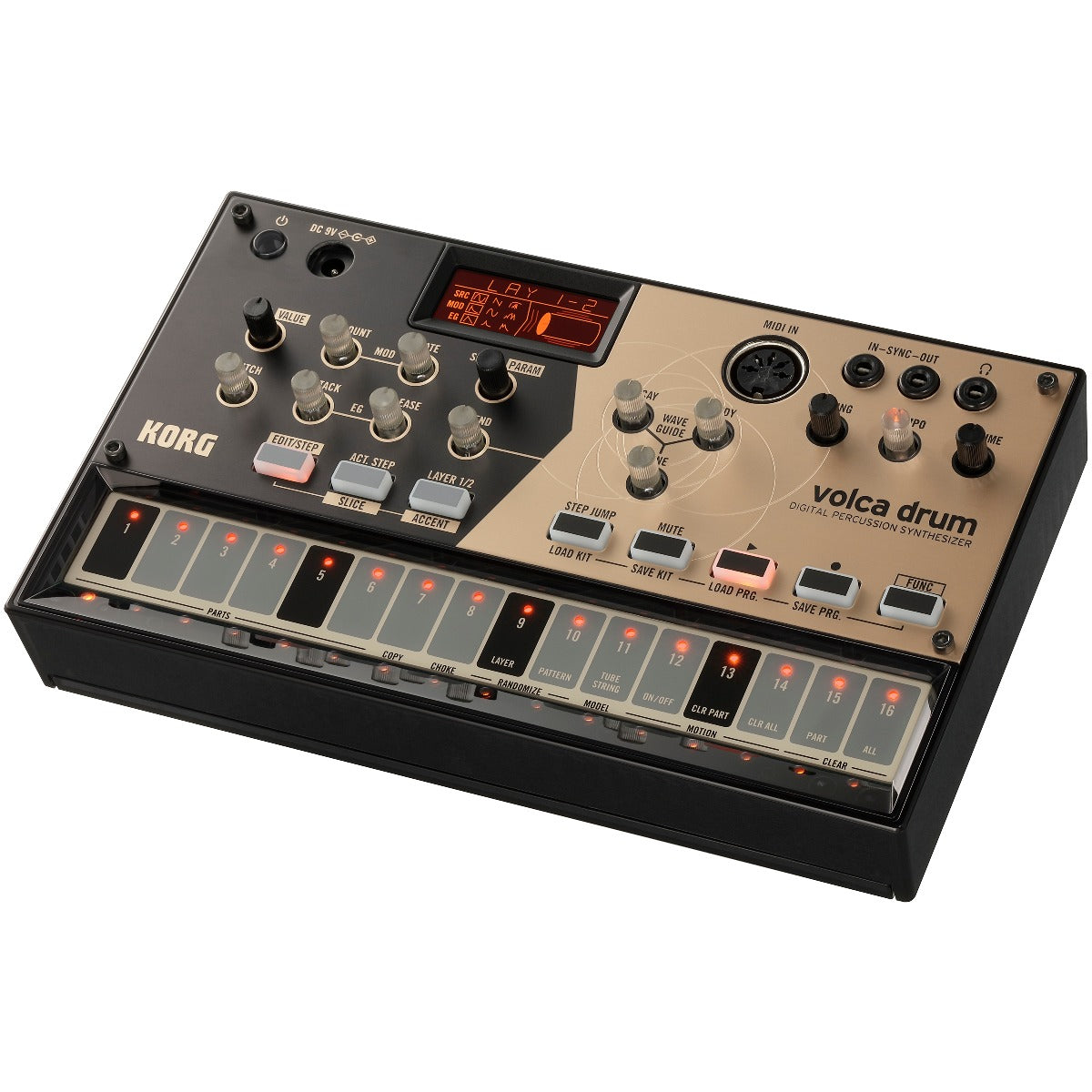 Korg Volca Drum Digital Percussion Synthesizer POWER & CABLE RIG 