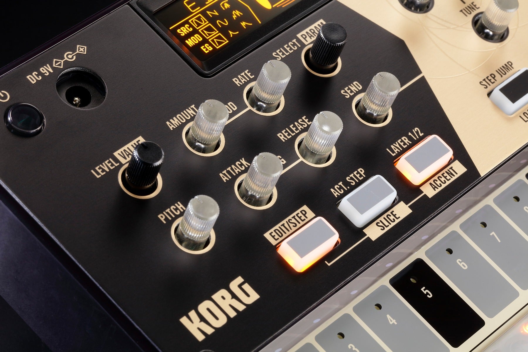 Korg Volca Drum Digital Percussion Synthesizer POWER & CABLE RIG