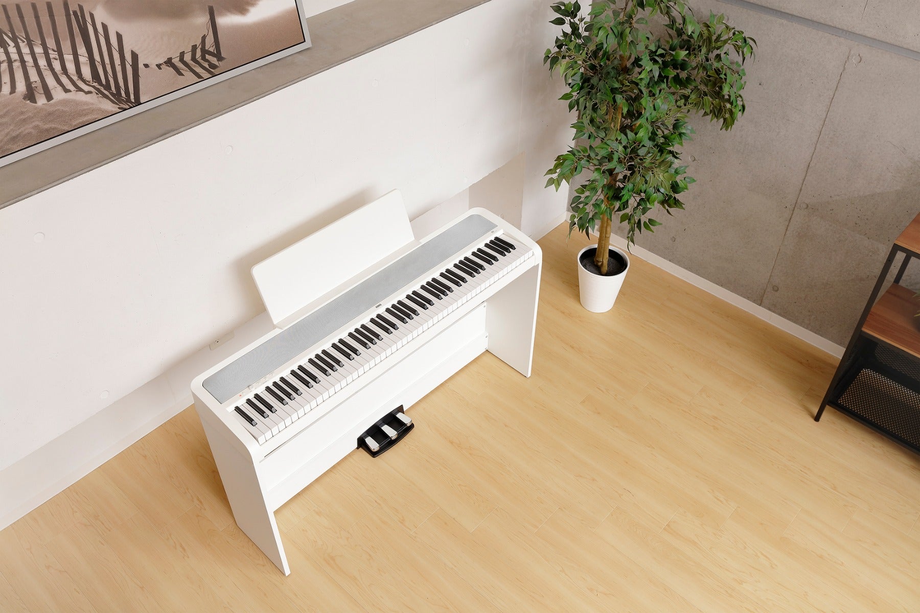 Korg B2SP Digital Piano with Stand - White HOME ESSENTIALS BUNDLE – Kraft Music