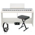 Korg B2SP Digital Piano with Stand - White HOME ESSENTIALS BUNDLE