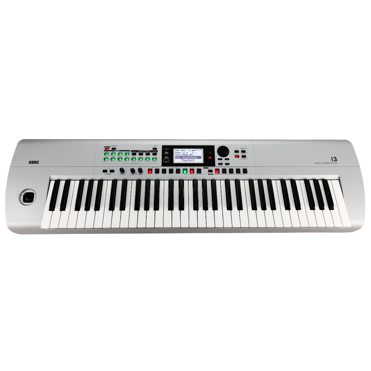 KORG i3 Music Workstation - Matte Silver KEY ESSENTIALS BUNDLE
