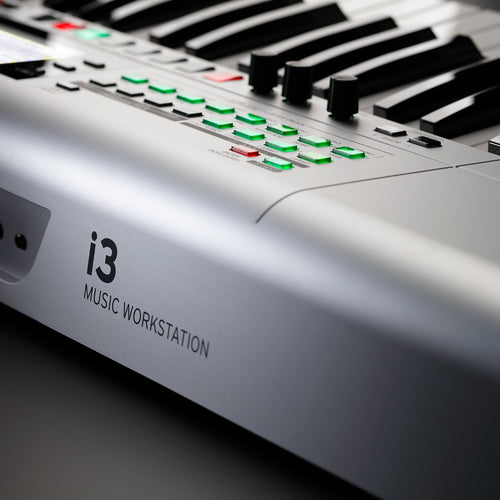 KORG i3 Music Workstation - Matte Silver KEY ESSENTIALS BUNDLE