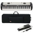 Collage showing components in the Korg SV-2S 88 Stage Vintage Piano - Vintage Creme CARRY BAG KIT