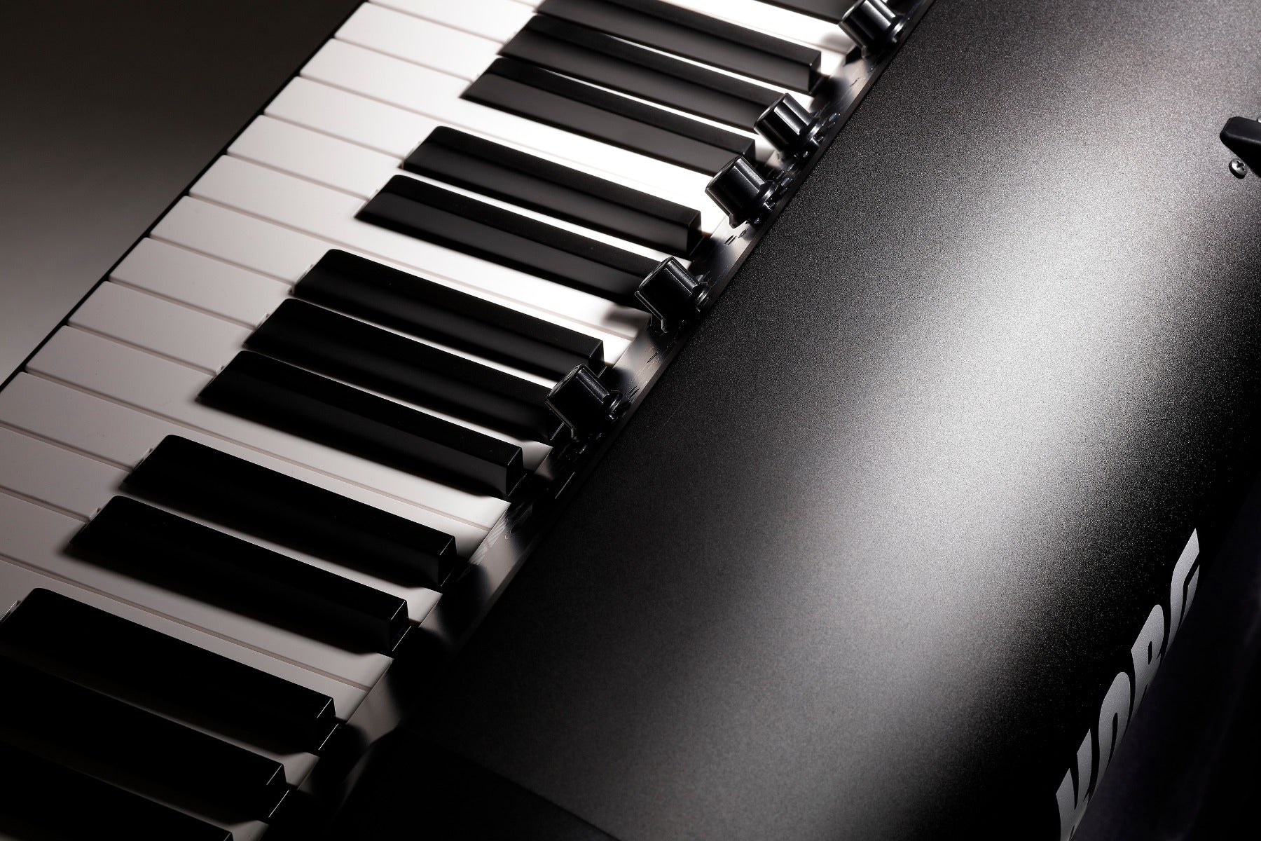 Korg SV288 Stage Vintage Piano - Black -  keybed closeup