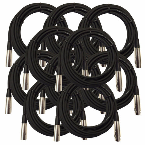 10 Foot XLR Cable TEN PAK