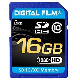 Class 10 SDHC Memory Card - 16GB