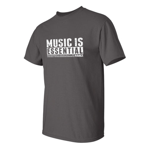 Image of Kraft Music "Music Is Essential" shirt