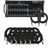 Collage image of the Mackie DL32S Wireless Digital Mixer CABLE KIT