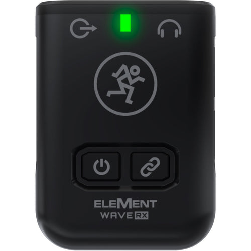 Front view of Mackie Element Wave XLR Wireless Handheld Microphone System receiver