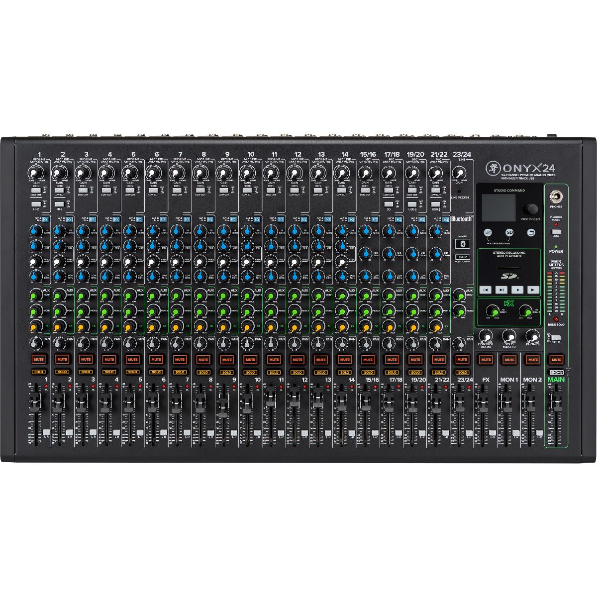 Mackie Onyx24 24-Channel Analog Mixer w/Multitrack USB CABLE KIT