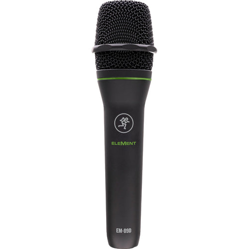 Front view of Mackie EM-89D dynamic vocal microphone