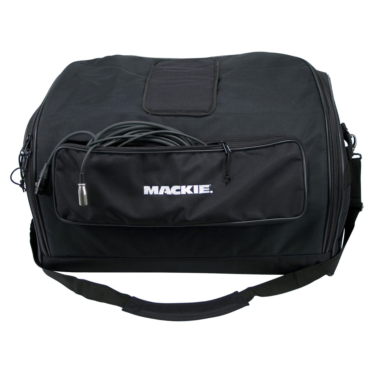 View of Mackie SRM450 / C300z Speaker Bag showing accessory pocket