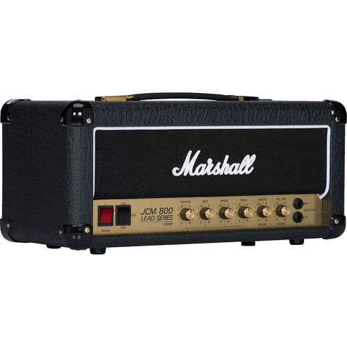 Perspective view of Marshall SC20H Studio Classic 20W Tube Head showing front and left side