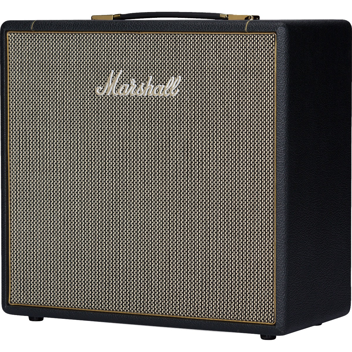 Perspective view of Marshall SV112 Studio Vintage 1x12 Speaker Cabinet showing front and right side