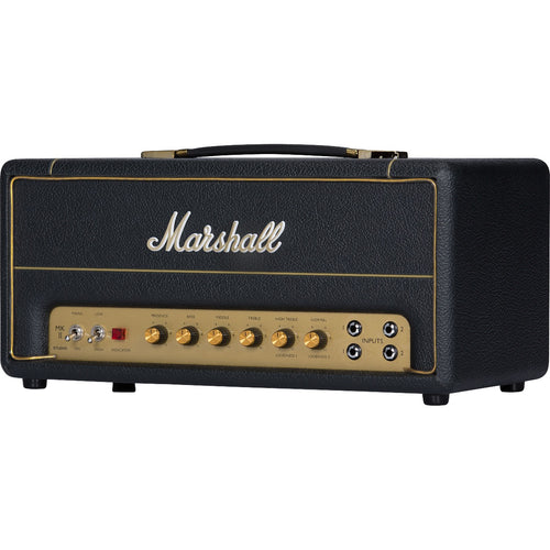 Perspective view of Marshall SV20H Studio Vintage 20W Tube Head showing front and right side