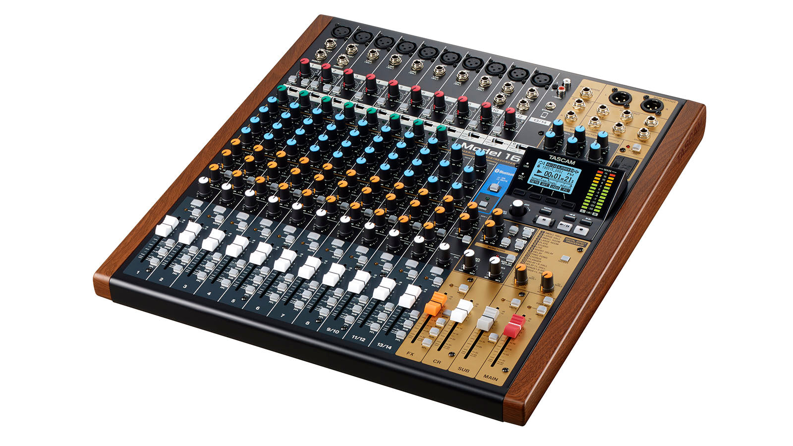 Tascam Model 16 Multi-Track Live Recording Console STUDIO KIT