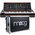 Collage showing components in Moog Minimoog Model D Analog Synthesizer STAGE RIG