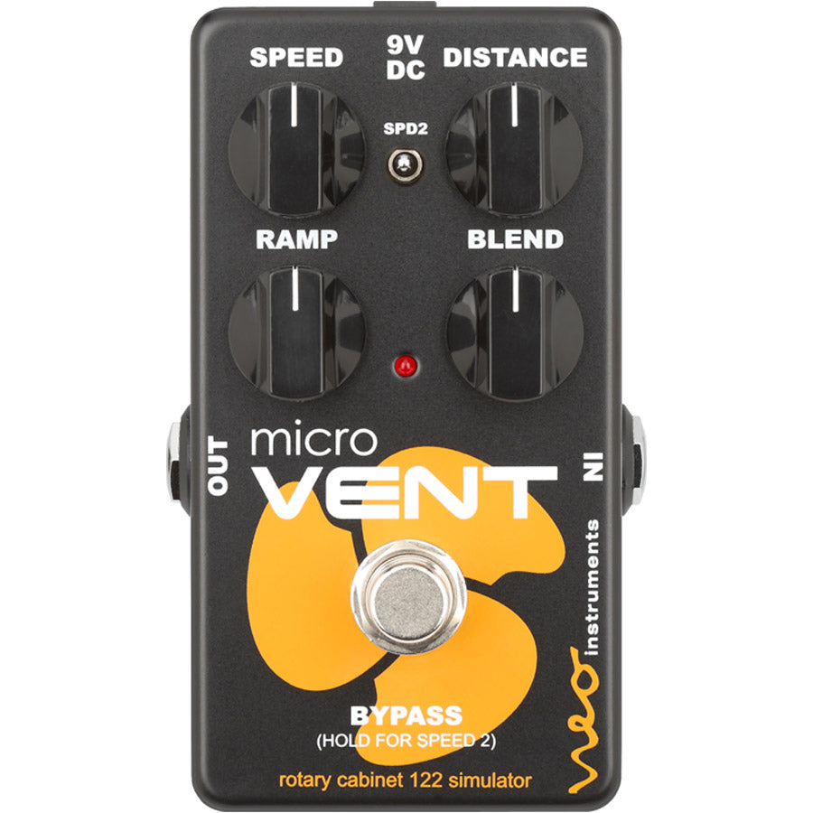 Top view of Neo Instruments Micro Vent 122 Rotary Effects Pedal