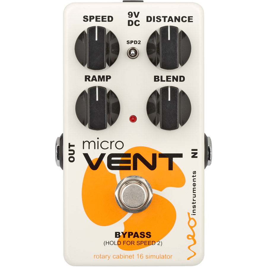 Top view of Neo Instruments Micro Vent 16 Rotary Effects Pedal