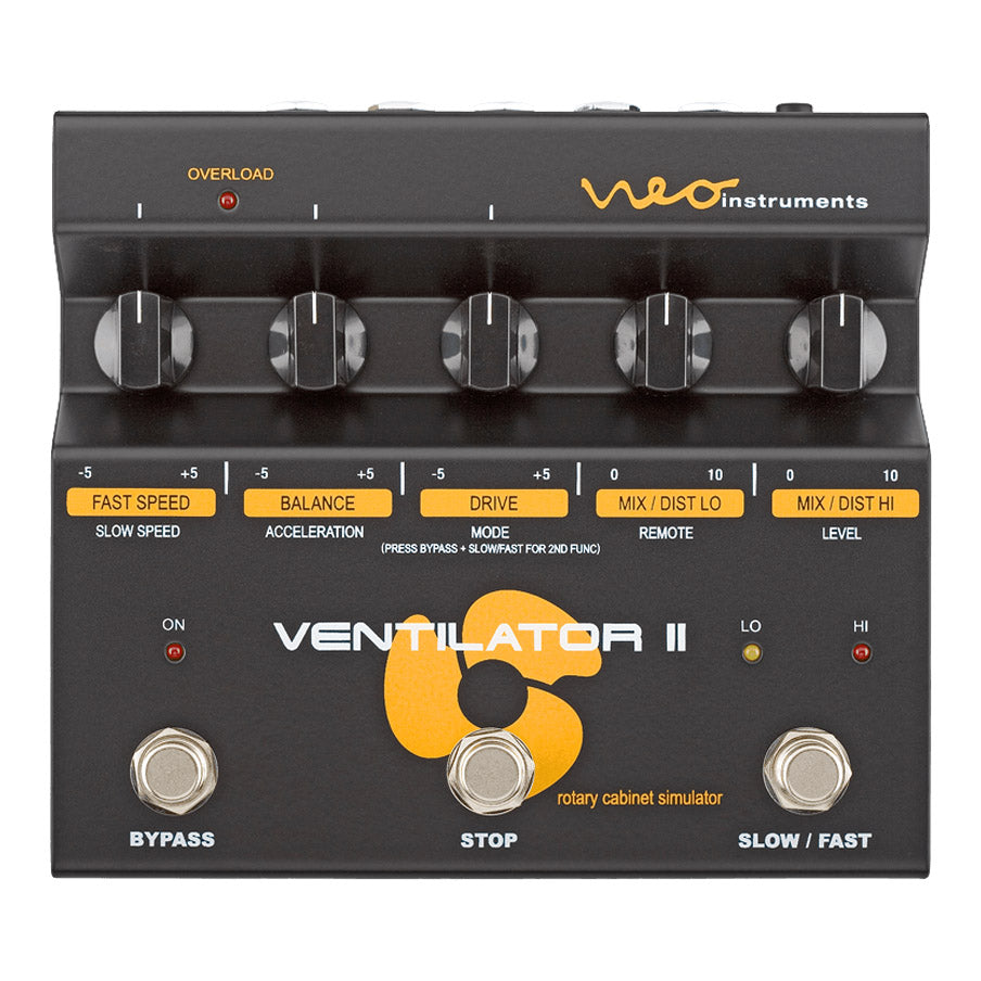 Top view of Neo Instruments Ventilator II Rotary Effects Pedal