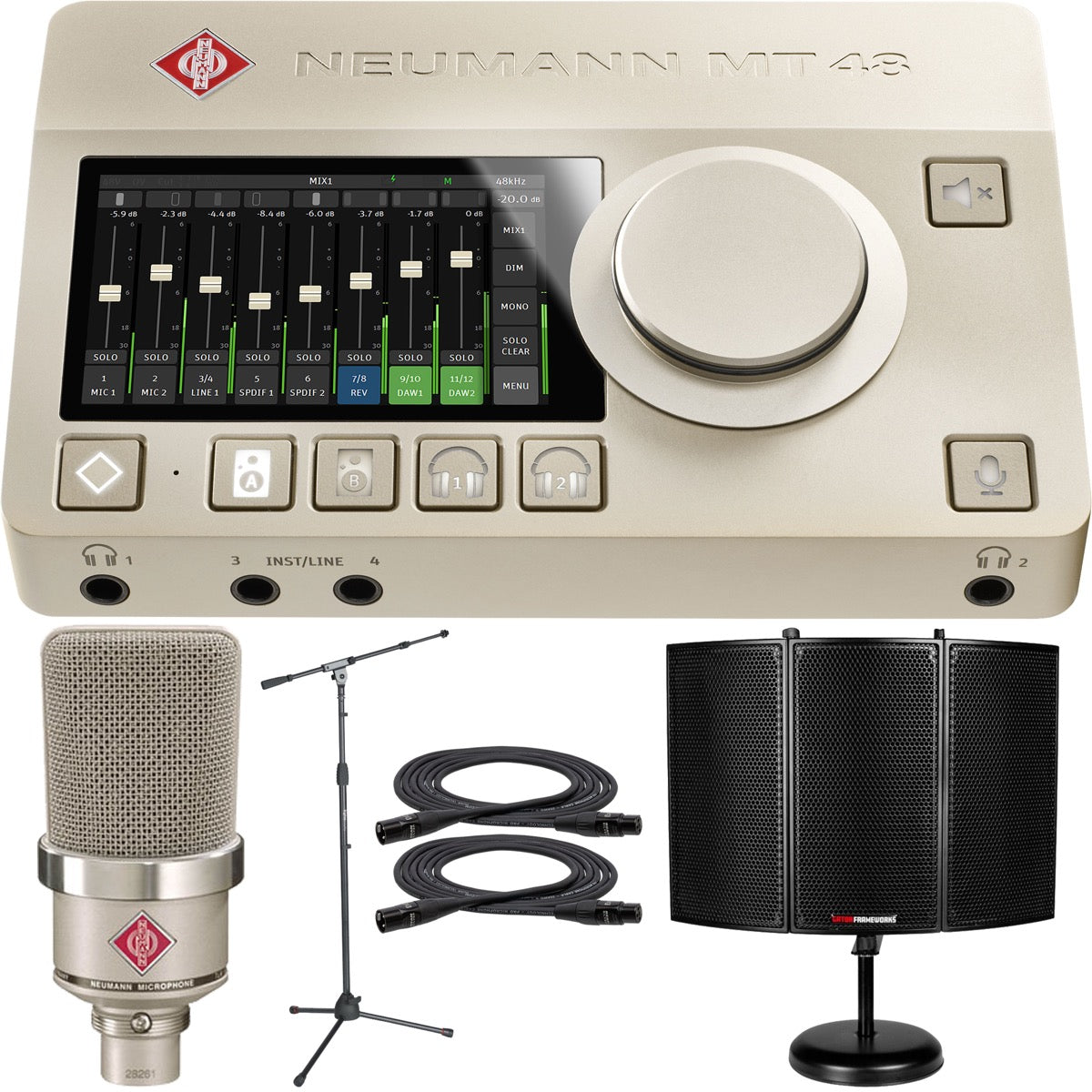 Neumann MT 48 12in/16out USB-C Audio Interface STUDIO KIT Neumann MT 48 12in/16out USB-C Audio Interface STUDIO KIT