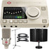 Collage showing components in Neumann MT 48 12in/16out USB-C Audio Interface STUDIO KIT