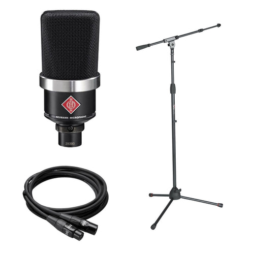 Collage image of the Neumann TLM 102 BK Cardioid Microphone - Black PERFORMER PAK
