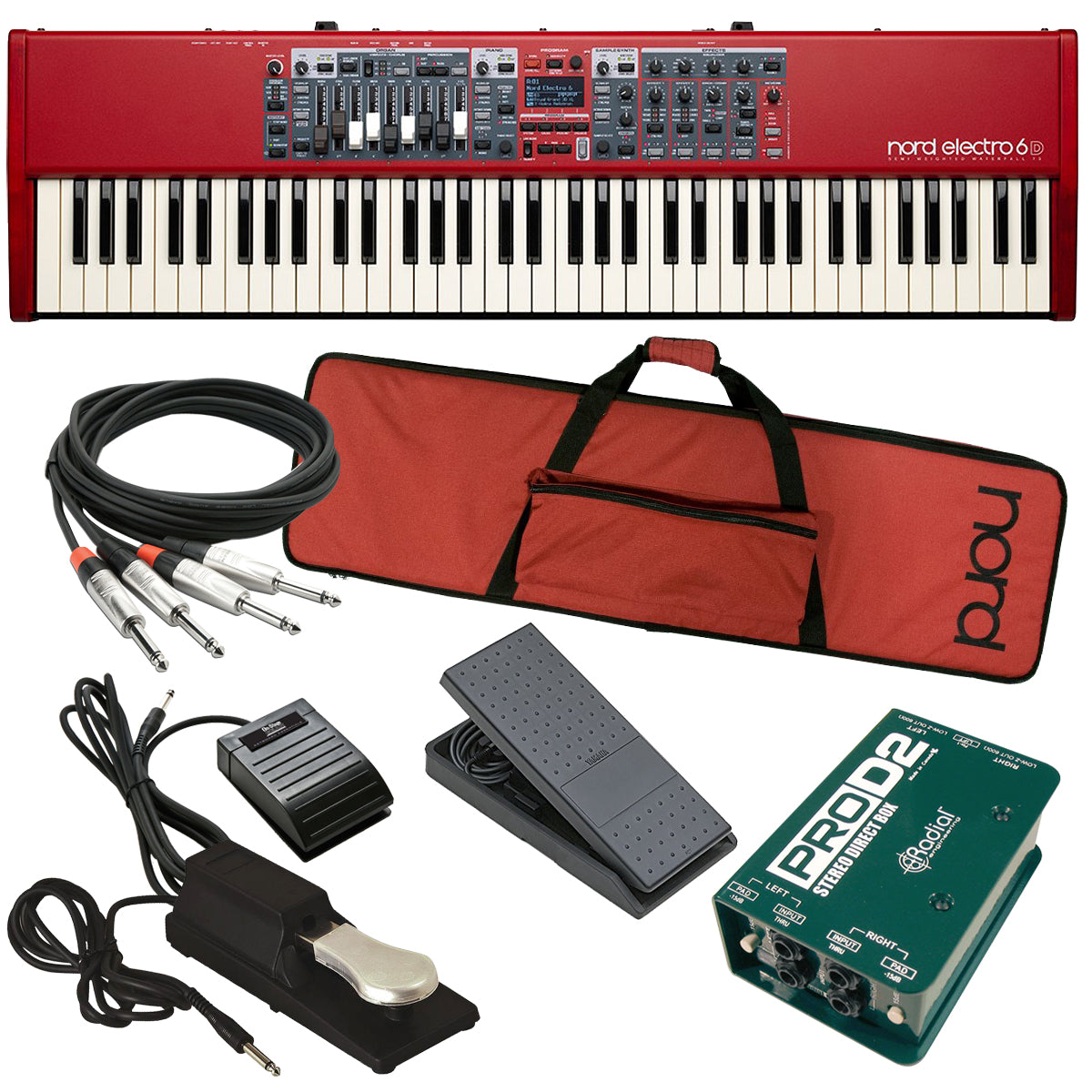 Nord Electro 6D 73 Stage Keyboard STAGE RIG – Kraft Music Nord Electro 6D 73 Stage Keyboard STAGE RIG – Kraft Music