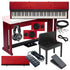 Collage of items in the Nord Grand Stage Piano COMPLETE HOME BUNDLE