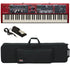 Collage image of the Nord Stage 4 Compact Stage Keyboard CARRY BAG KIT