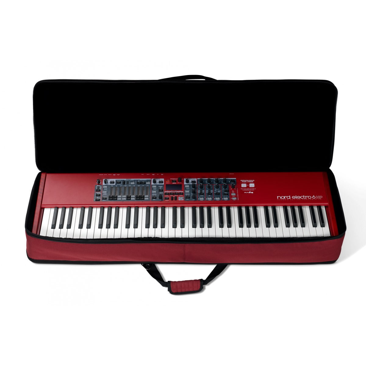 Open view of Nord GBHP Keyboard Soft Case for Electro HP