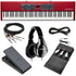 Collage image of the Nord Piano 5 88 Stage Piano CABLE KIT bundle