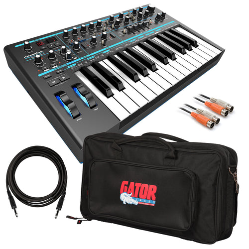 Image of Novation Basstation 2, carry bag and cables