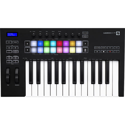 Top view of Novation Launchkey 25 MK3 Keyboard Controller