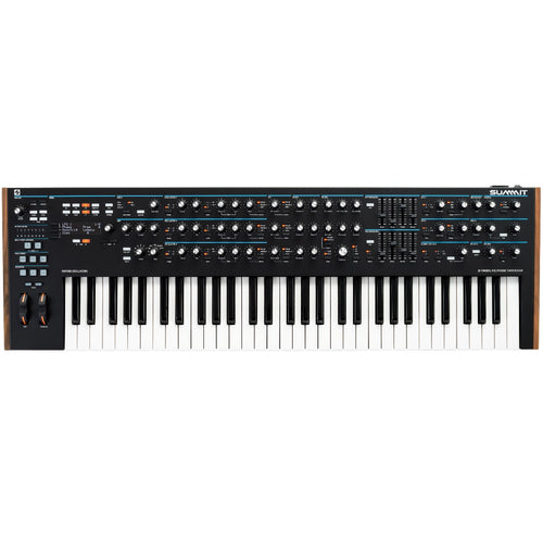 Top view of Novation Summit 16-Voice Polyphonic Keyboard Synthesizer
