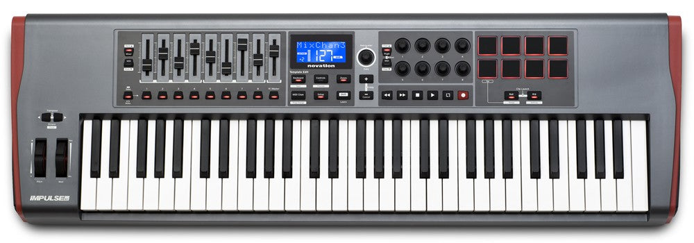 novation impulse 61 usb/midi controller keyboard