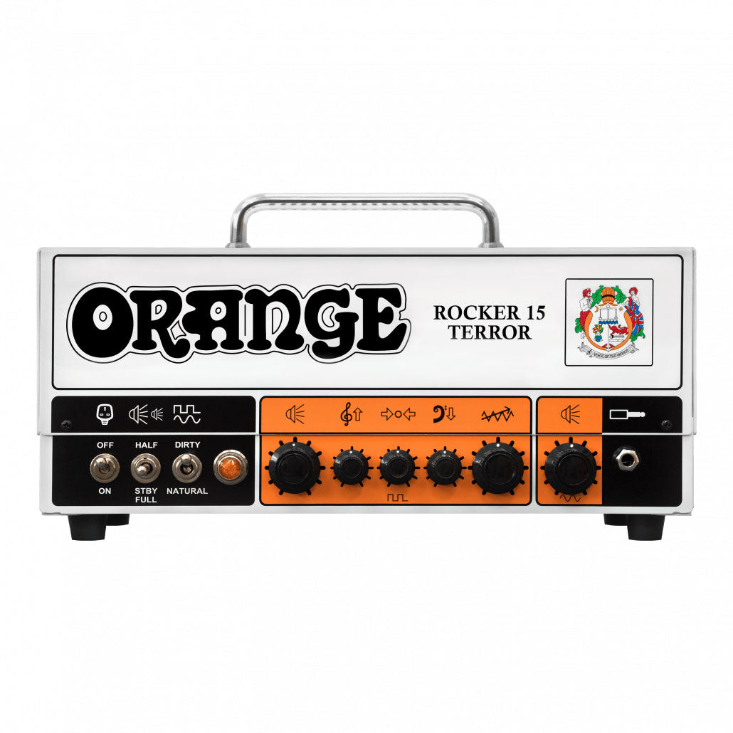 Orange Rocker 15 Terror 15-watt Tube Head view 1