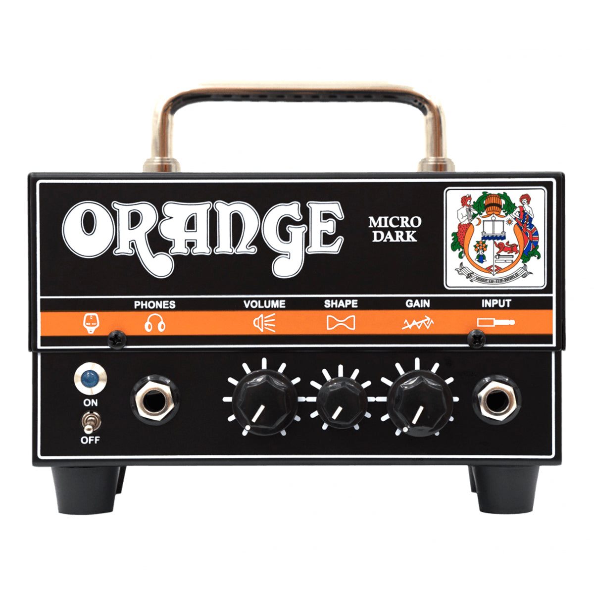 Orange Micro Dark 20-watt Hybrid Guitar Head, View 1
