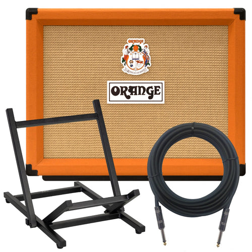 Collage of the components in the Orange TremLord 30 Combo Amplifier - Orange BONUS PAK bundle
