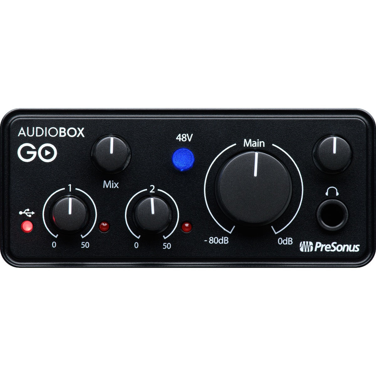 PreSonus AudioBox Go 2x2 USB-C Mobile Audio Interface View 2