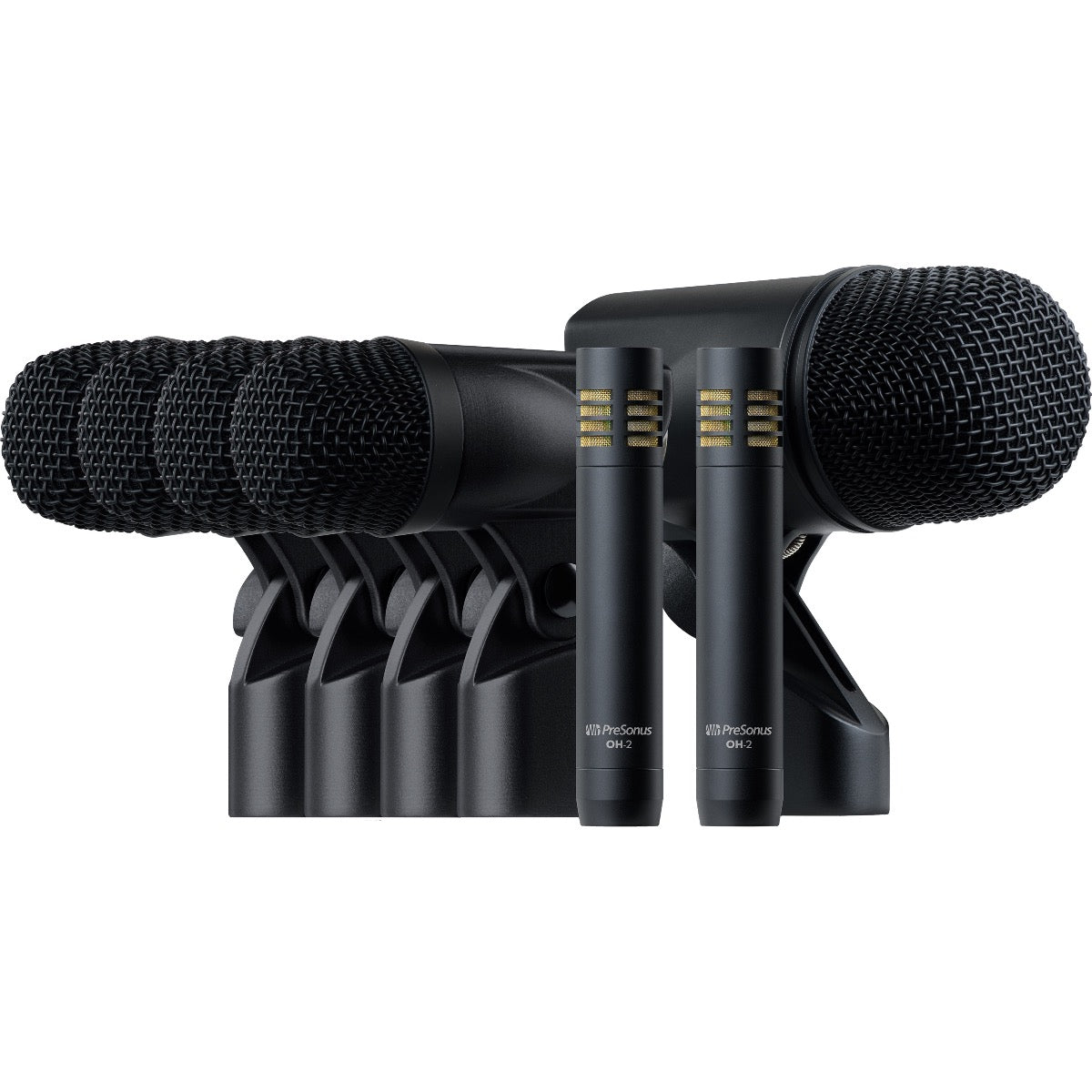 Combined group image of PreSonus DM-7 Drum Microphone Set microphones