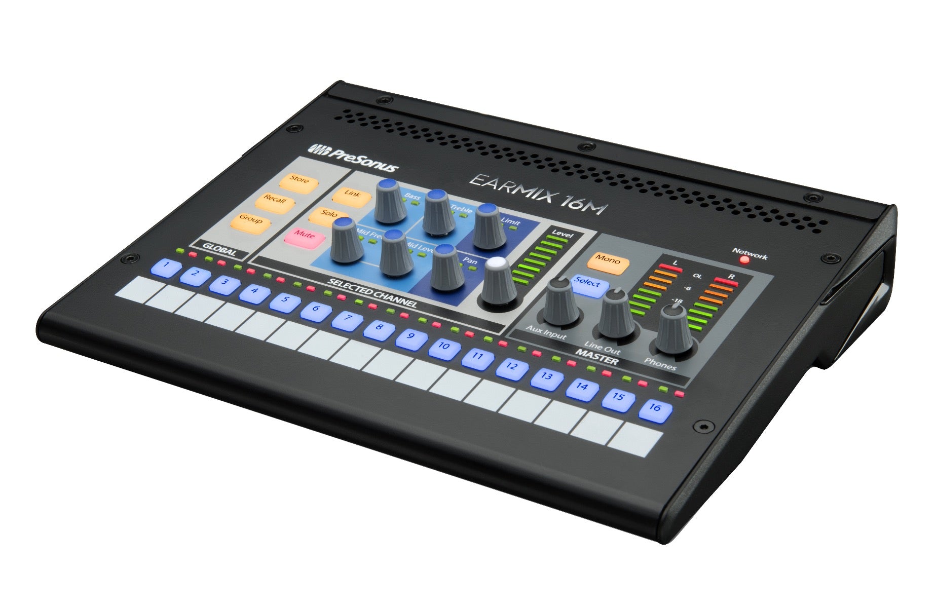 PreSonus EarMix 16M 16x2 AVB-Networked Personal Monitor Mixer