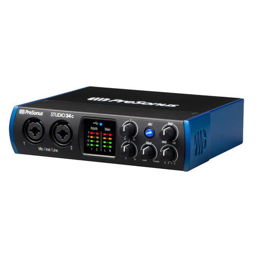 PreSonus Studio 24c: 2x2, 2-Pre USB-C Audio Interface