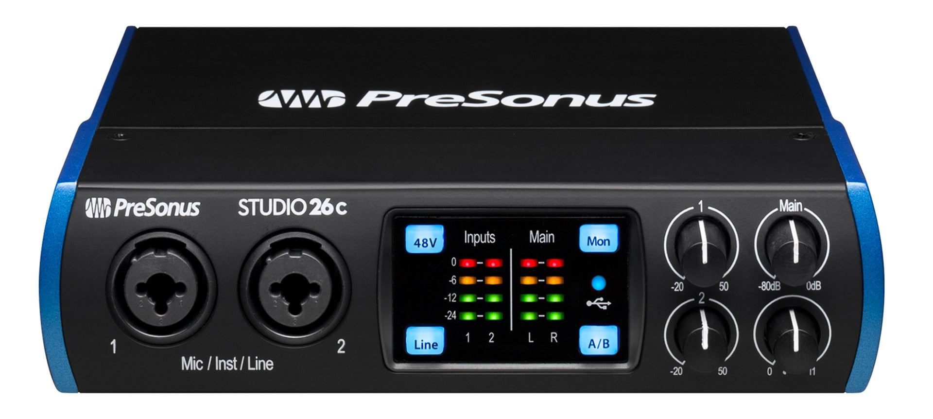 2x4　Kraft　–　USB-C　Music　Audio　2-Pre　PreSonus　26C　Studio　Interface