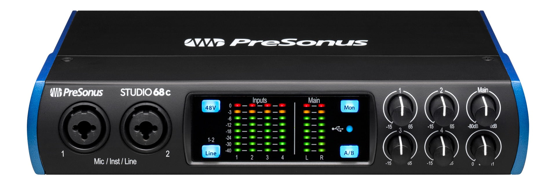 PreSonus Studio 68c: 6x6, 4-Pre USB-C Audio Interface