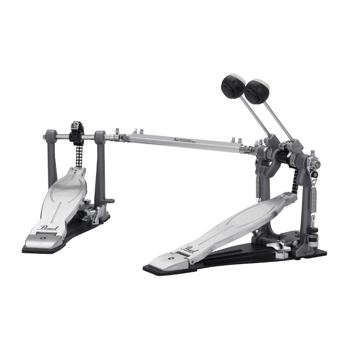 Back right angle of the Pearl P1032 Eliminator: Solo Black Double Pedal