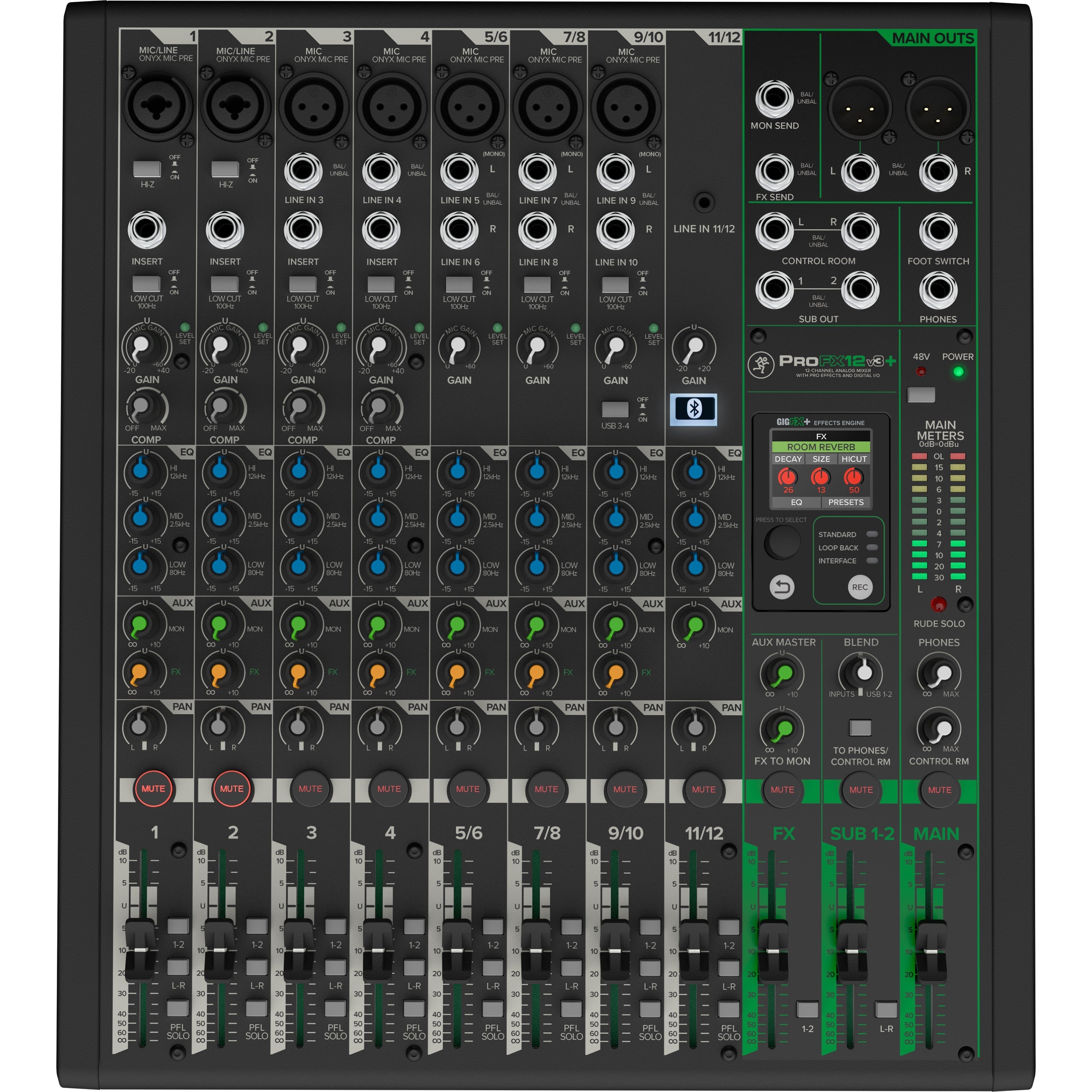 Mackie ProFX12v3+ 12 Channel Mixer CABLE KIT – Kraft Music Mackie ProFX12v3+ 12 Channel Mixer CABLE KIT – Kraft Music