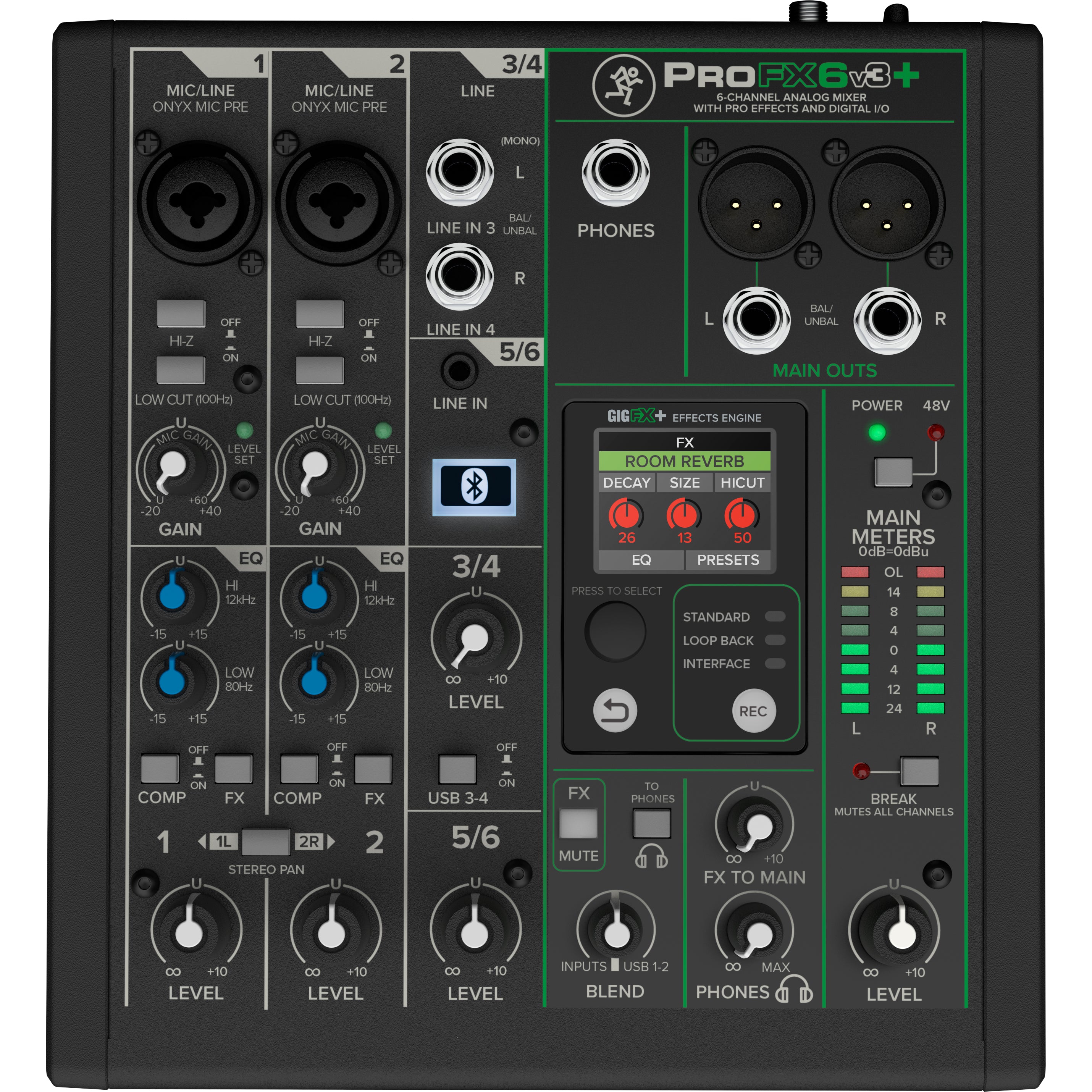 Mackie ProFX6v3+ 6 Channel Mixer