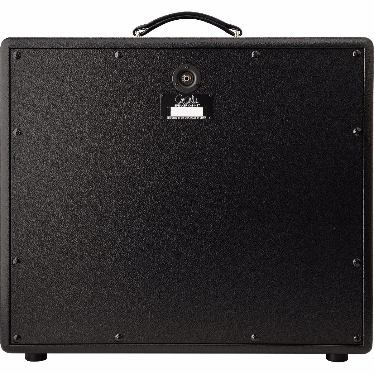 Rear view of PRS Archon 1x12 Stealth Speaker Cabinet with Celestion V-Type Speaker