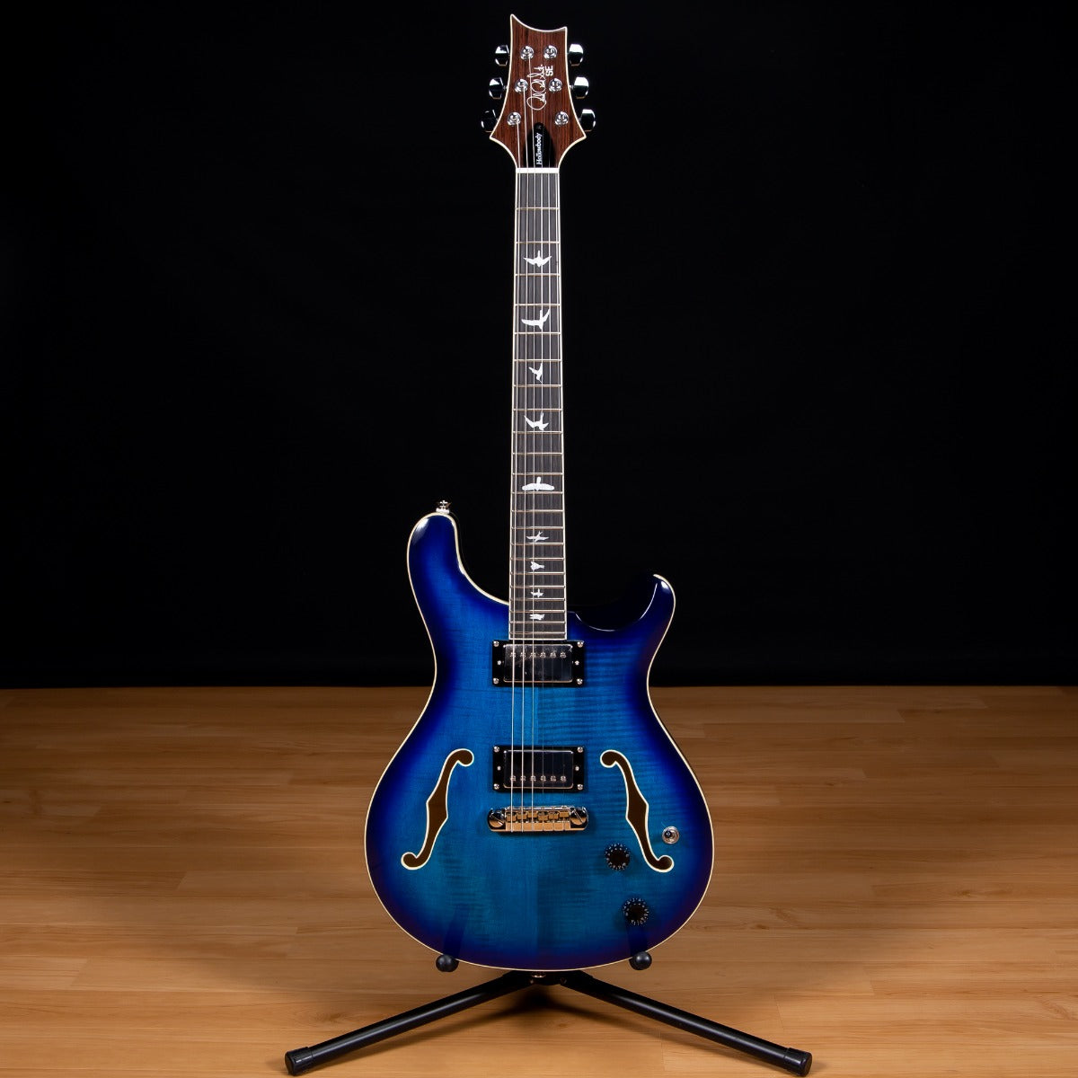 PRS SE Hollowbody II Electric Guitar - Faded Blue Burst view 2